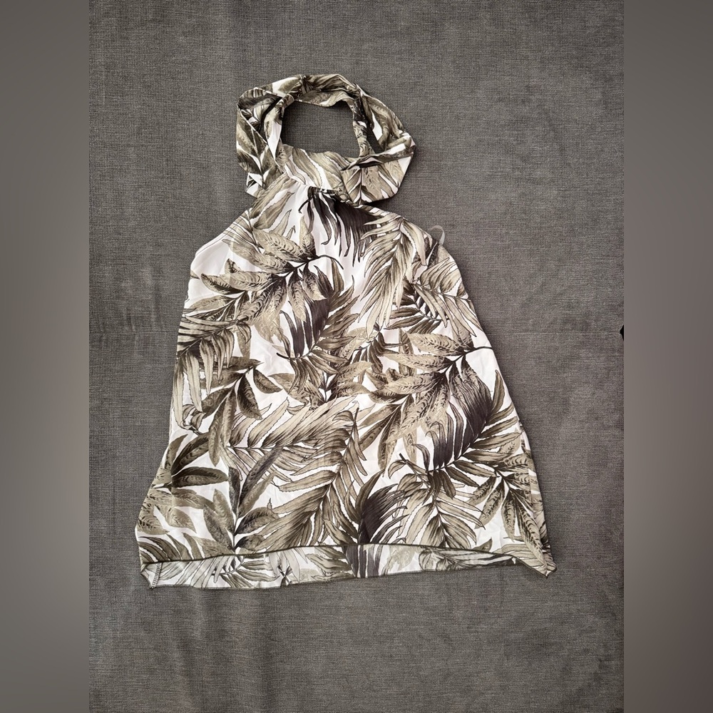 NWT Palm Leaf Halter Top Size SM